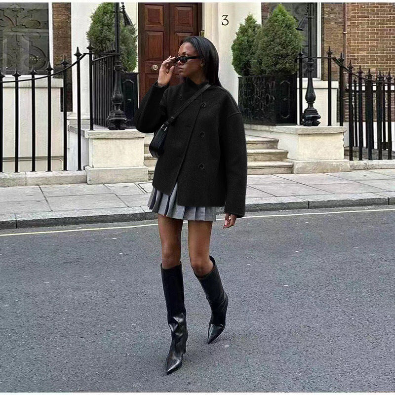 Veste oversized tendance avec bouttons