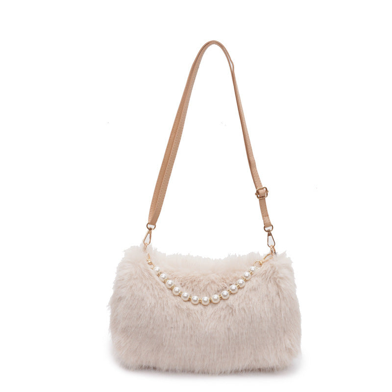 🎁 Sac Peluche à Chaîne Perles, Bandoulière (100% off)